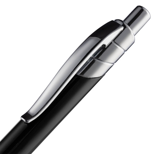 Ручка шариковая Undertone Metallic, черная фото 5