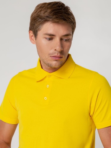 Рубашка поло мужская Virma Light, желтая фото 8