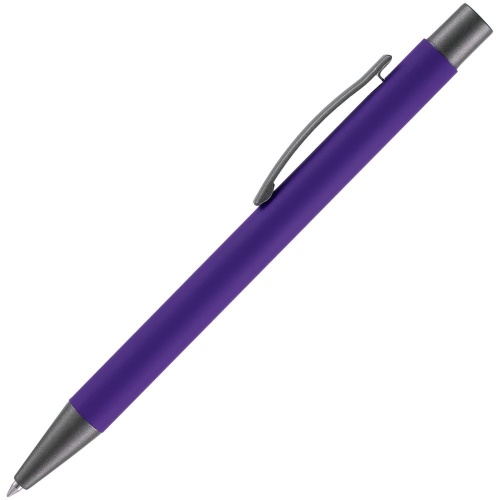 Ручка шариковая Atento Soft Touch, фиолетовая фото 2