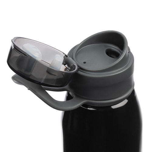 Спортивная бутылка для воды Korver, черная фото 3