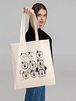 Холщовая сумка «Минни Маус. Icon Sketch», неокрашенная