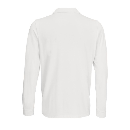 Рубашка поло с длинным рукавом Prime LSL, белая фото 3