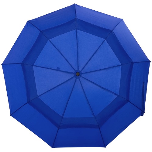 Складной зонт Dome Double с двойным куполом, синий фото 2