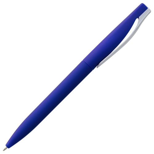 Ручка шариковая Pin Soft Touch, синяя фото 3