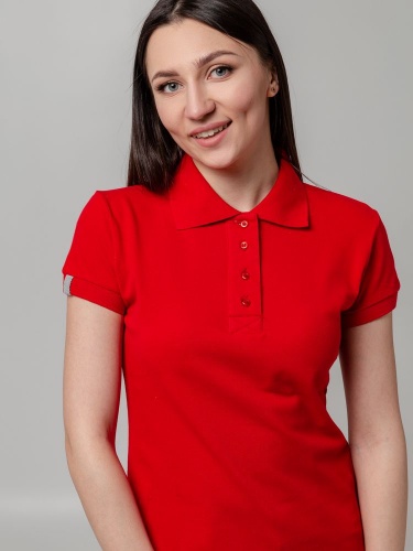 Рубашка поло женская Virma Premium Lady, красная фото 10
