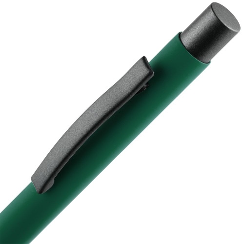 Ручка шариковая Atento Soft Touch, зеленая фото 4