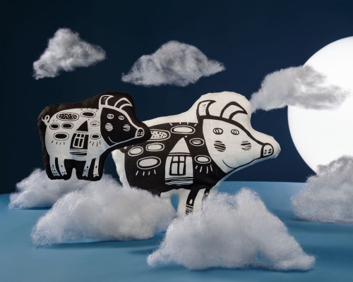 Игрушка «Свинка, витающая в облаках», белая фото 8
