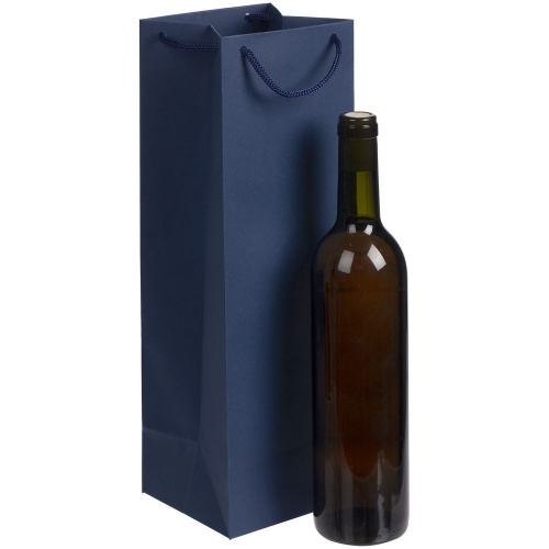 Пакет под бутылку Vindemia, синий фото 3