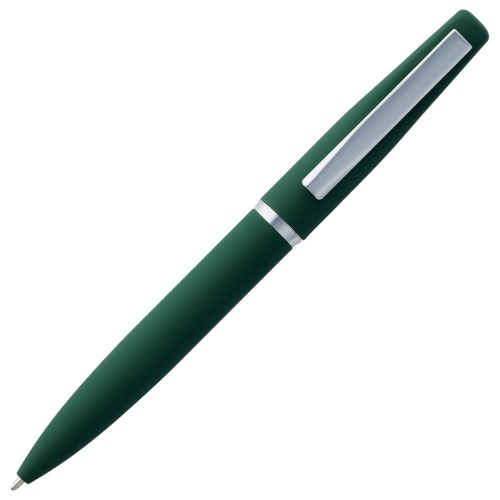 Ручка шариковая Bolt Soft Touch, зеленая фото 3