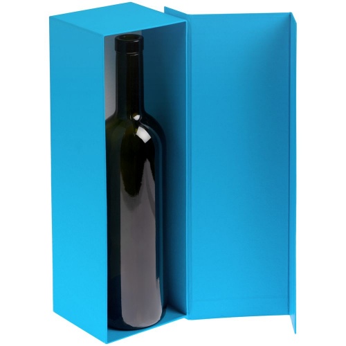 Коробка под бутылку Color Jacket, голубая фото 2