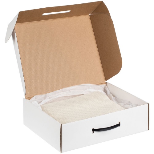 Коробка самосборная Light Case, белая, с черной ручкой фото 3