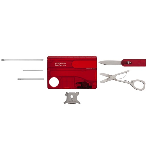 Набор инструментов SwissCard Lite, красный фото 4