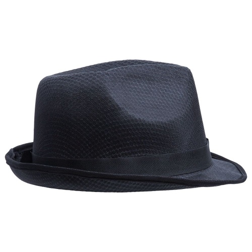Шляпа Gentleman, черная с черной лентой фото 3