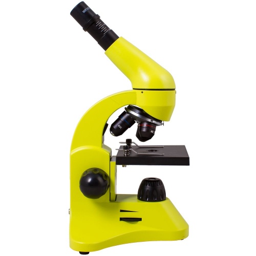 Монокулярный микроскоп Rainbow 50L с набором для опытов, зеленое яблоко фото 3