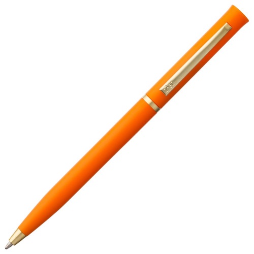 Ручка шариковая Euro Gold, оранжевая фото 3