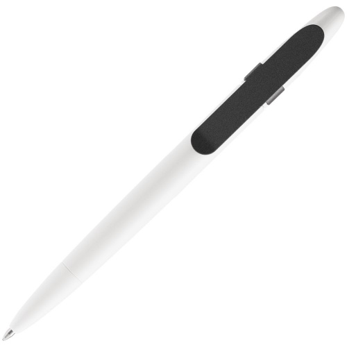 Ручка шариковая Prodir DS5 TSM Metal Clip, белая с серым фото 4