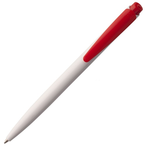 Ручка шариковая Senator Dart Polished, бело-красная фото 3