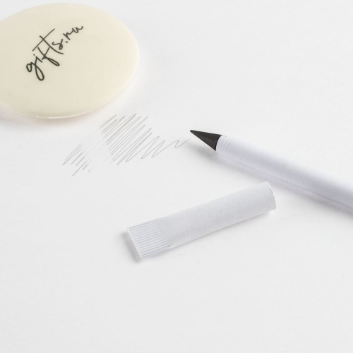Вечный карандаш Carton Inkless, белый фото 10