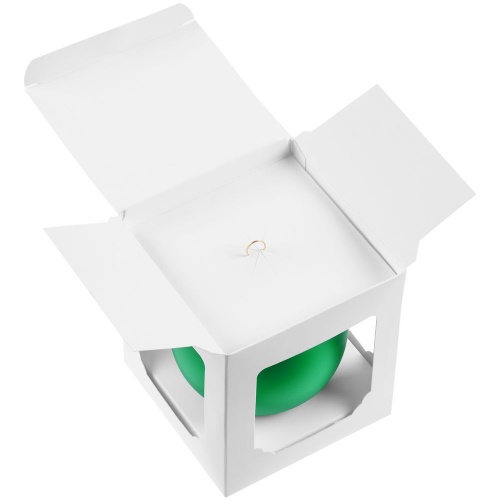 Елочный шар Gala Matt в коробке, 10 см, зеленый фото 4