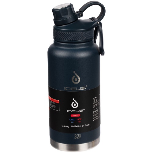 Термобутылка Fujisan XL, темно-синяя фото 14