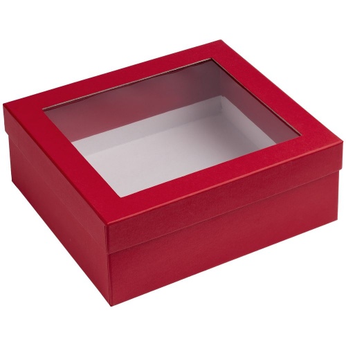 Коробка Teaser с окном, красная фото 2