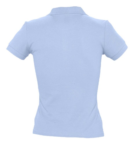Рубашка поло женская People 210, голубая фото 2
