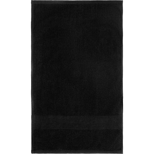 Полотенце махровое «Тиффани», среднее, черное фото 3