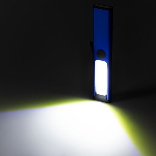 Фонарик-факел аккумуляторный Wallis с магнитом, синий фото 7