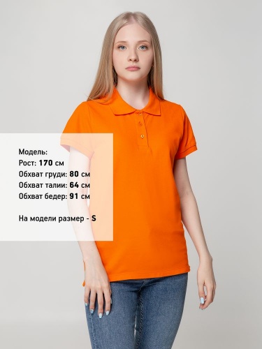 Рубашка поло женская Virma Lady, оранжевая фото 4