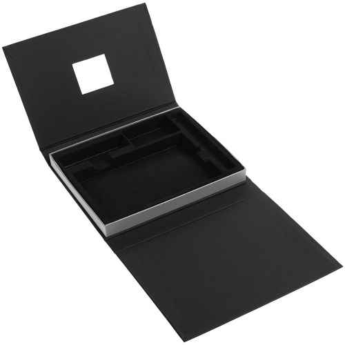 Коробка под набор Plus, черная с серебристым фото 3