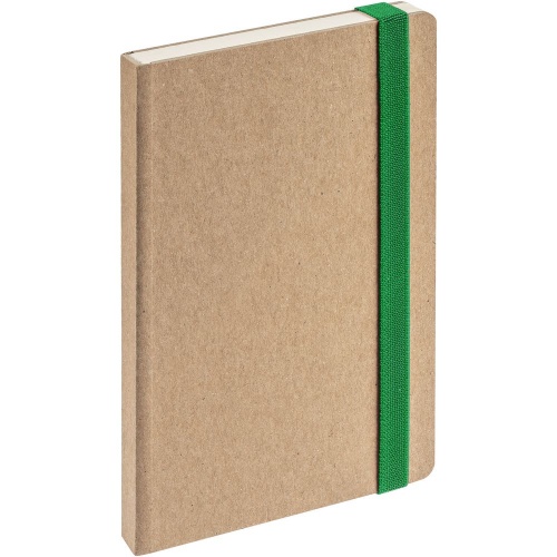 Ежедневник Eco Write Mini, недатированный, с зеленой резинкой фото 2