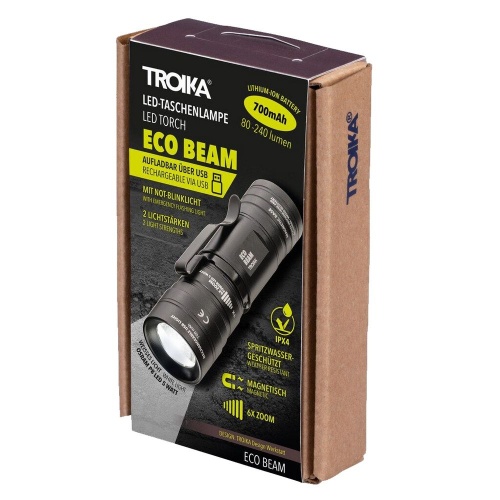 Аккумуляторный фонарь Eco Beam, черный фото 4