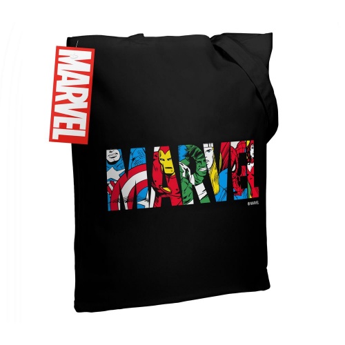 Холщовая сумка Marvel Avengers, черная фото 4