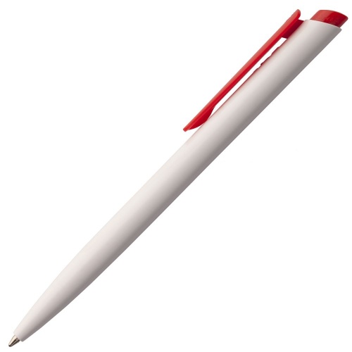 Ручка шариковая Senator Dart Polished, бело-красная фото 2