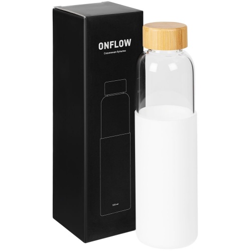 Бутылка для воды Onflow, белая фото 7