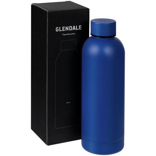 Термобутылка Glendale, синяя фото 8