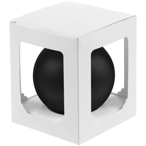 Елочный шар Gala Matt в коробке, 8,5 см, черный фото 3
