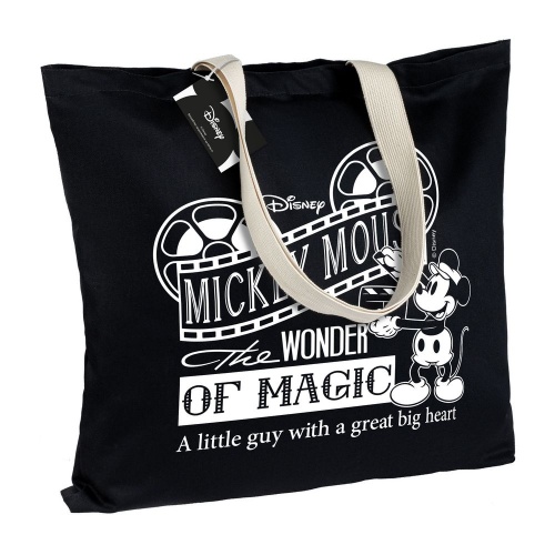 Холщовая сумка «Микки Маус. Wonder Of Magic», черная фото 3