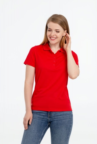 Рубашка поло женская Eclipse H2X-Dry, красная фото 8
