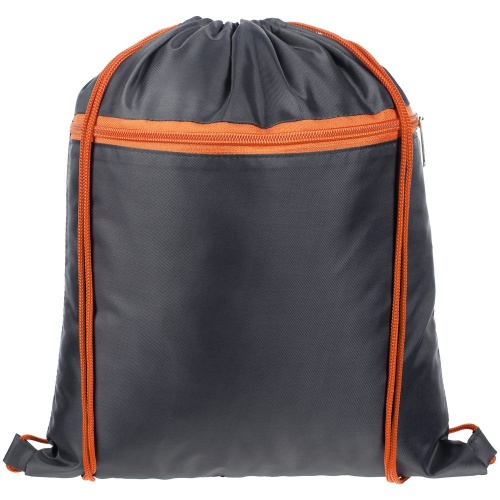 Детский рюкзак Novice, серый с оранжевым фото 2