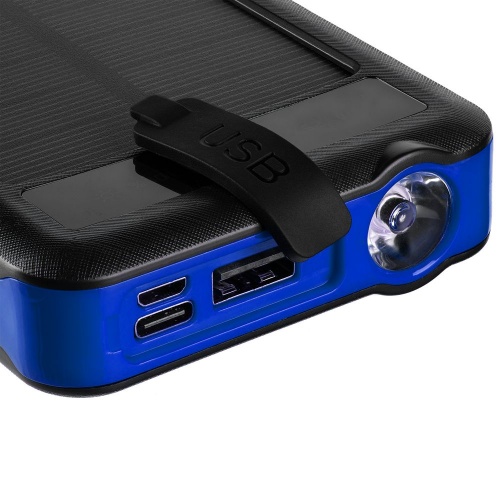 Аккумулятор с беспроводной зарядкой Holiday Maker Wireless, 10000 мАч, синий фото 7
