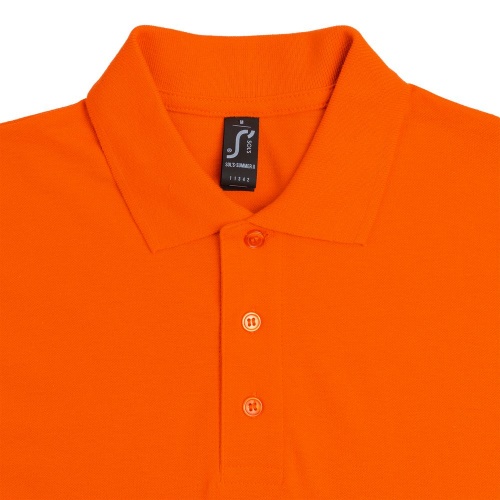 Рубашка поло мужская Summer 170, оранжевая фото 3