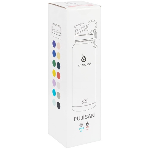 Термобутылка Fujisan XL, серая фото 15