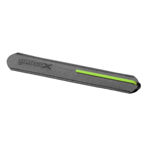 Шариковая ручка GrafeeX в чехле, черная с зеленым фото 2