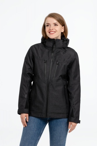 Куртка-трансформер женская Matrix, серая с черным фото 9