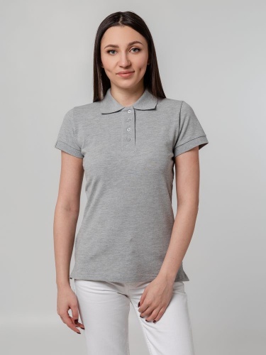 Рубашка поло женская Virma Premium Lady, серый меланж фото 6