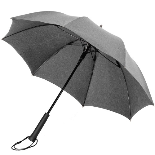Зонт-трость rainVestment, светло-серый меланж фото 2