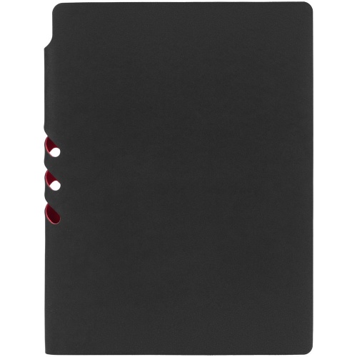 Ежедневник Flexpen Black, недатированный, черный с красным фото 4
