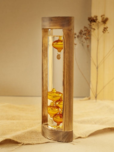 Термометр «Галилео» в деревянном корпусе, неокрашенный фото 7