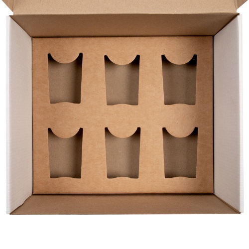 Коробка Grande с ложементом для стопок, белая фото 2